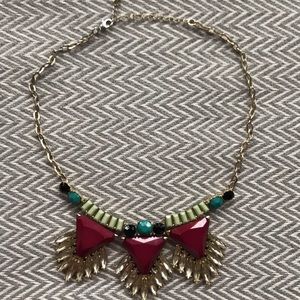 Jeweled statement necklace